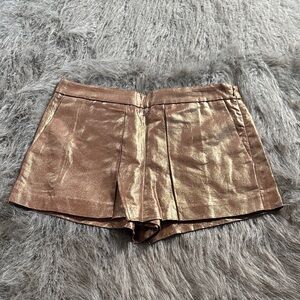 J. Crew Shimmering Bronze High Waist Shorts